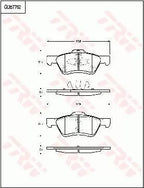 Brake Pad Set, Disc Brake GDB7762 - TRW