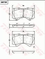 Brake Pad Set, Disc Brake GDB7763DT - TRW