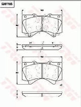 Brake Pad Set, Disc Brake GDB7763DT - TRW - Brake Pads - TRW