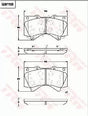 Brake Pad Set, Disc Brake GDB7763DT - TRW