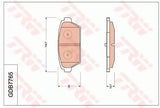 Brake Pad Set, Disc Brake GDB7765DT - TRW