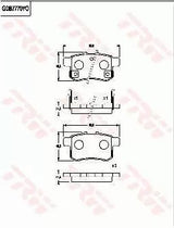 Brake Pad Set, Disc Brake GDB7770DT - TRW