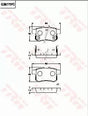 Brake Pad Set, Disc Brake GDB7770DT - TRW