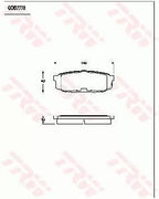 Brake Pad Set, Disc Brake GDB7778DT - TRW