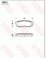 Brake Pad Set, Disc Brake GDB7778DT - TRW
