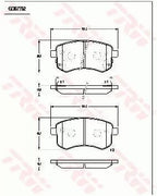 Brake Pad Set, Disc Brake GDB7782DT - TRW