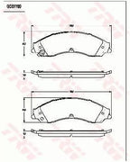 Brake Pad Set, Disc Brake GDB7789 - TRW