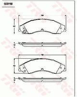 Brake Pad Set, Disc Brake GDB7789 - TRW