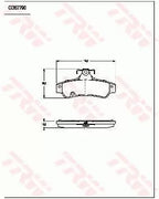 Brake Pad Set, Disc Brake GDB7790 - TRW