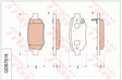 Brake Pad Set, Disc Brake GDB7816 - TRW