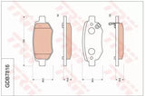 Brake Pad Set, Disc Brake GDB7816DT - TRW