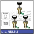 Door Lock set 3 NDL5-3 - Nice Products | Universal Auto Spares