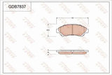 Brake Pad Set, Disc Brake GDB7837DT - TRW