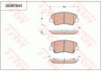 Brake Pad Set, Disc Brake GDB7843DT - TRW