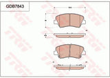 Brake Pad Set, Disc Brake GDB7843DT - TRW
