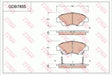 Brake Pad Set, Disc Brake GDB7855DT - TRW