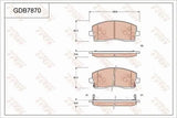 Brake Pad Set, Disc Brake GDB7870DT - TRW