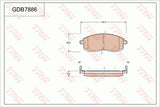 Brake Pad Set, Disc Brake GDB7886DT - TRW