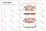Brake Pad Set, Disc Brake GDB7898DT - TRW
