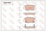 Brake Pad Set, Disc Brake GDB7899DT - TRW - Brake Pads - TRW