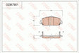 Brake Pad Set, Disc Brake GDB7901 - TRW