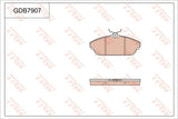 Brake Pad Set, Disc Brake GDB7907 - TRW - Brake Pads - TRW