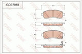 Brake Pad Set, Disc Brake GDB7918DT - TRW