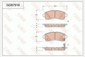 Brake Pad Set, Disc Brake GDB7918DT - TRW