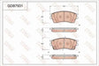 Brake Pad Set, Disc Brake GDB793 - TRW