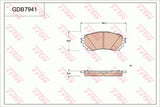 Brake Pad Set, Disc Brake GDB794 - TRW - Brake Pads - TRW