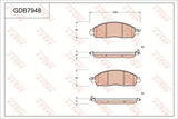 Brake Pad Set, Disc Brake GDB7948 - TRW