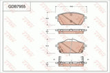 Brake Pad Set, Disc Brake GDB7955DT - TRW - Brake Pads - TRW