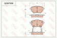 Brake Pad Set, Disc Brake GDB7956DT - TRW