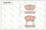 Brake Pad Set, Disc Brake GDB7956DT - TRW