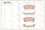 Brake Pad Set, Disc Brake GDB7959DT - TRW