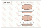 Brake Pad Set, Disc Brake GDB796 - TRW - Brake Pads - TRW
