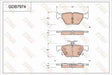 Brake Pad Set, Disc Brake GDB7974DT - TRW