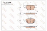 Brake Pad Set, Disc Brake GDB7974DT - TRW - Brake Pads - TRW