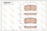 Brake Pad Set, Disc Brake GDB7977DT - TRW