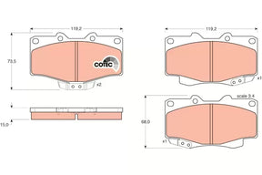 Brake Pad Set, Disc Brake GDB797UT - TRW