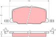 Brake Pad Set, Disc Brake GDB798DT - TRW