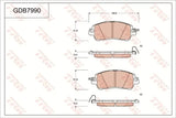 Brake Pad Set, Disc Brake GDB7990DT - TRW