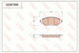 Brake Pad Set, Disc Brake GDB7996DT - TRW