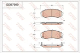 Brake Pad Set, Disc Brake GDB7999DT - TRW