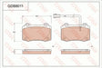 Brake Pad Set, Disc Brake GDB8011 - TRW