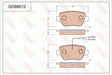 Brake Pad Set, Disc Brake GDB8012 - TRW