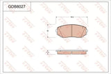 Brake Pad Set, Disc Brake GDB8027DT - TRW
