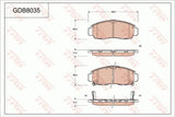 Brake Pad Set, Disc Brake GDB8035 - TRW - Brake Pads - TRW