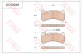 Brake Pad Set, Disc Brake GDB8049 - TRW - Brake Pads - TRW