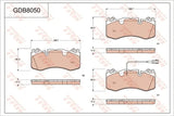 Brake Pad Set, Disc Brake GDB8050 - TRW - Brake Pads - TRW